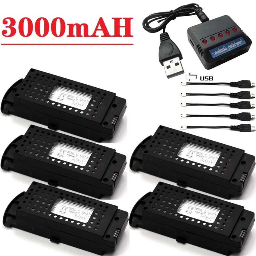 Drone Power Bank - Baterai Drone Q6 3.7V 3000mAh untuk