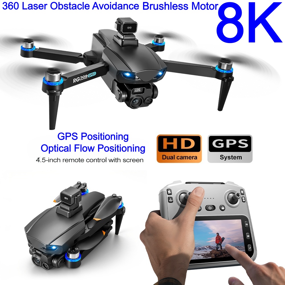 Drone Controller Screen - Drone 8K BARU Dengan Kamera HD,