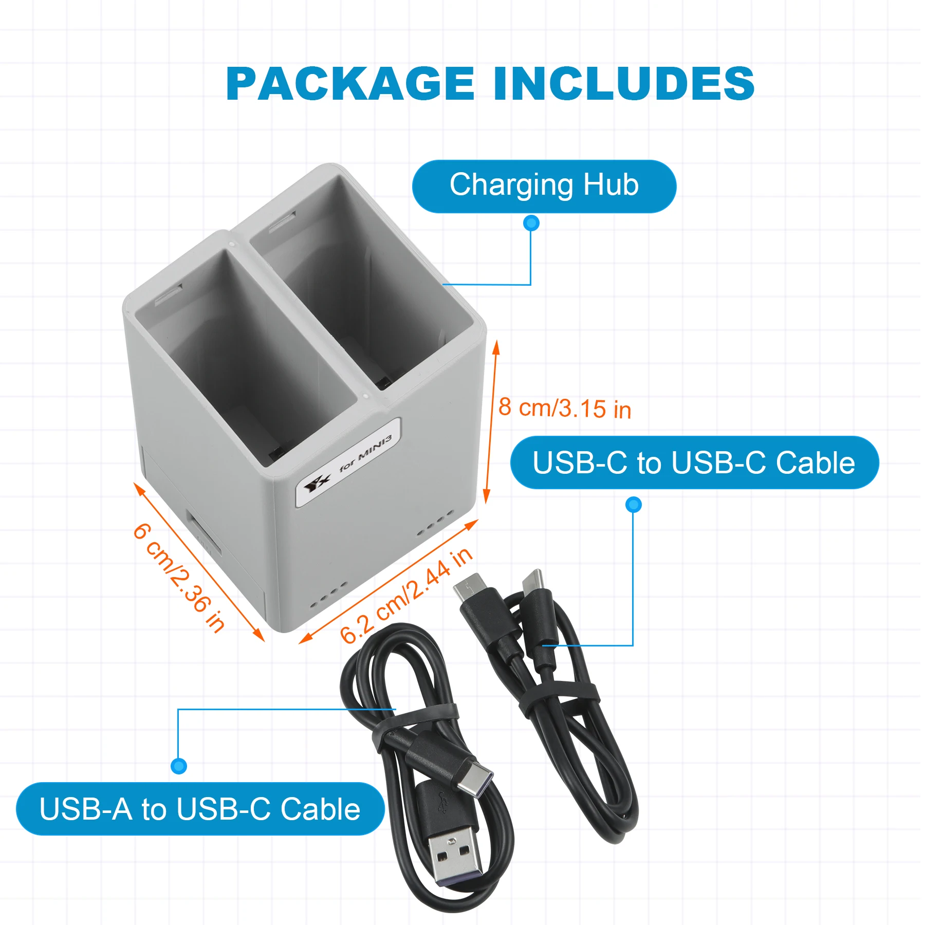 Hub pengisi daya untuk DJI Min - Drone Power Bank ulasan dan harga